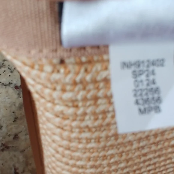 INC International Concepts Two-Tone Straw Visor - Natural, Tan - Picture 4 of 12